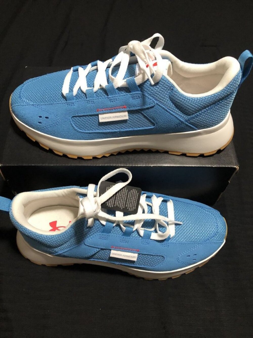 Under Armour Street Mirage Men's Shoes Size 10 Blue White Sneakers NEW